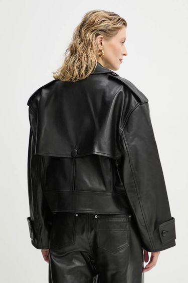 Trenssitakki STAND STUDIO Stand Studio Bloom Cropped Leather Jacket Musta | 66387.7010, 2