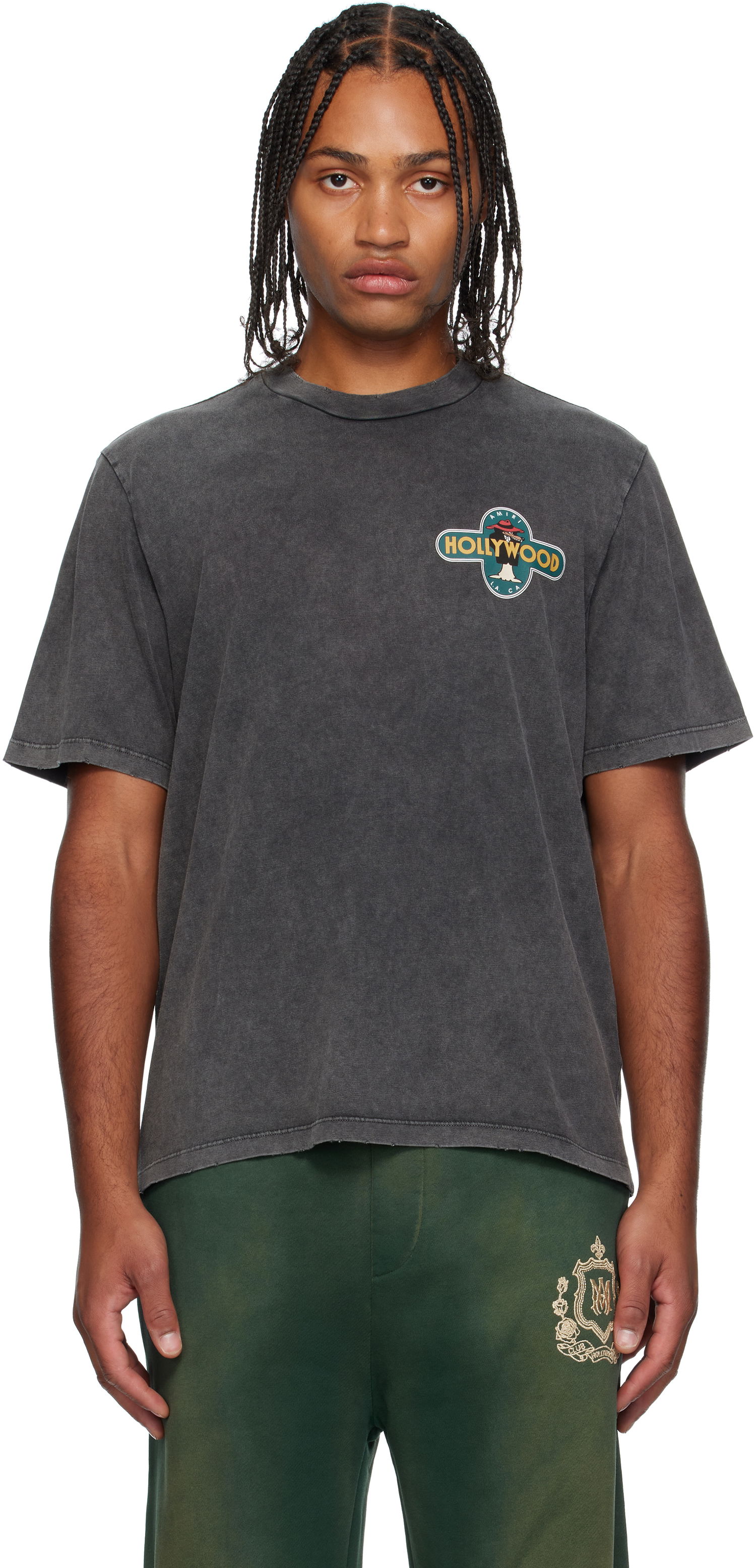 T-paita AMIRI AMIRI 'Hollywood' Wolf Graphic T-Shirt Musta | AMJYTE1266, 0