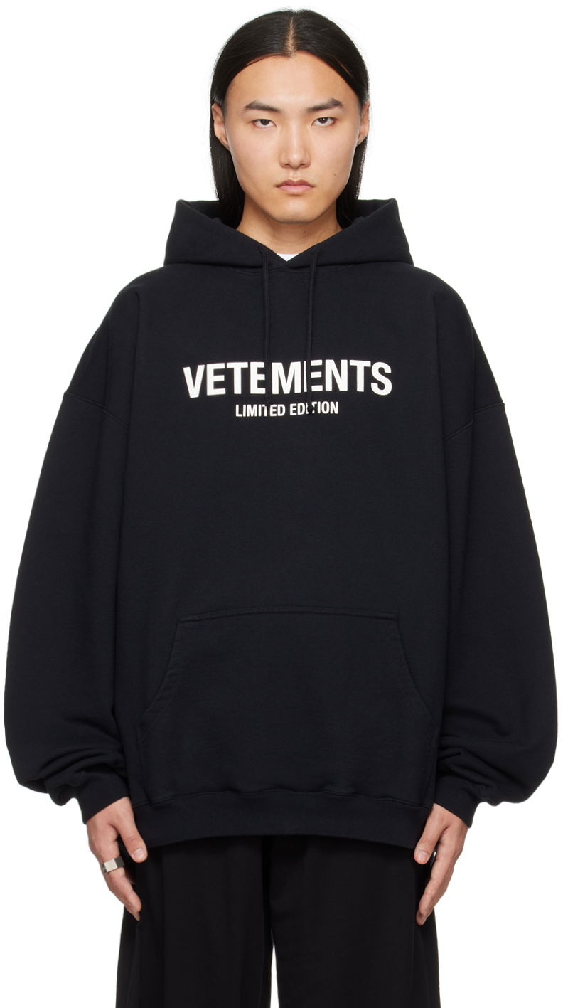 Huppari VETEMENTS 'Limited Edition' Hoodie Musta | UE64HD600B