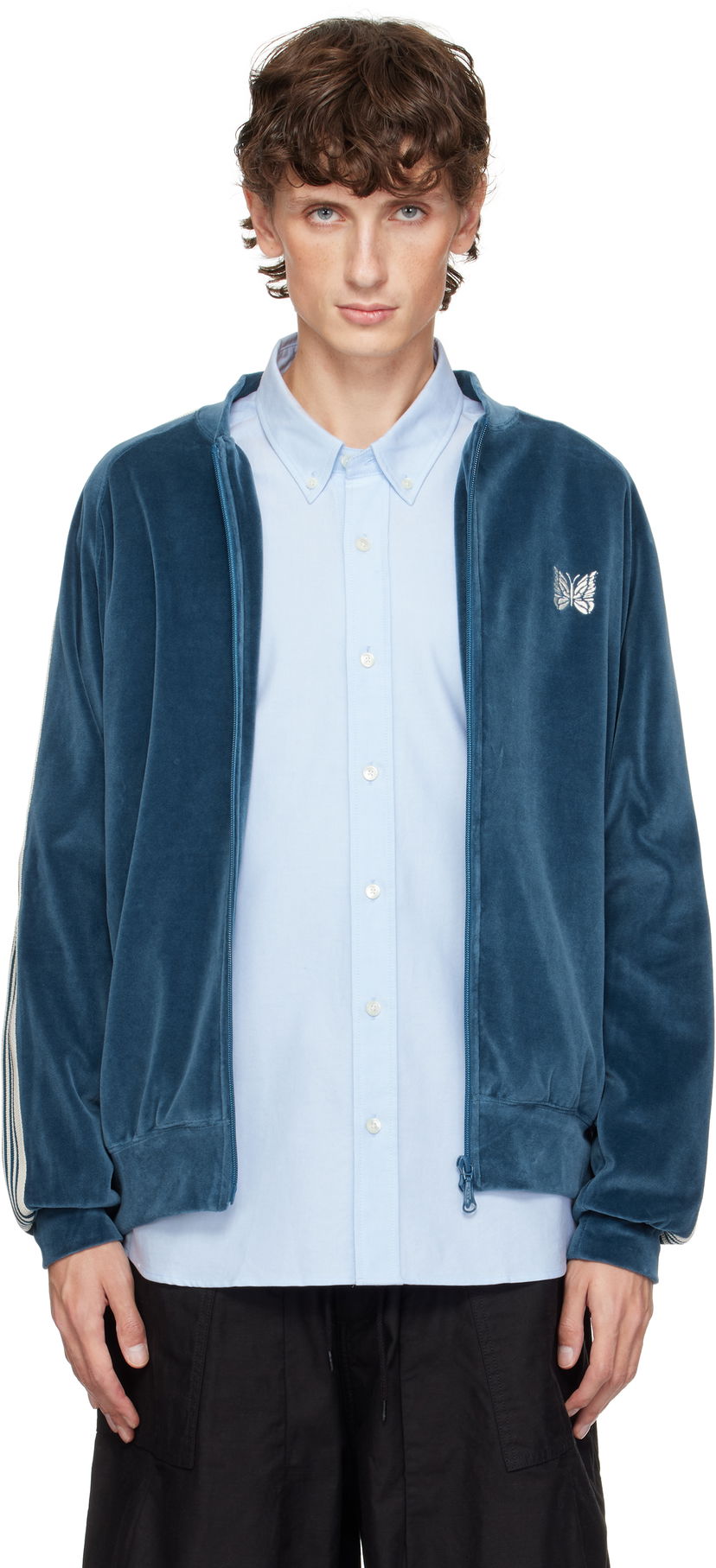 Bomber-takki Needles Track Jacket Sininen | PU278