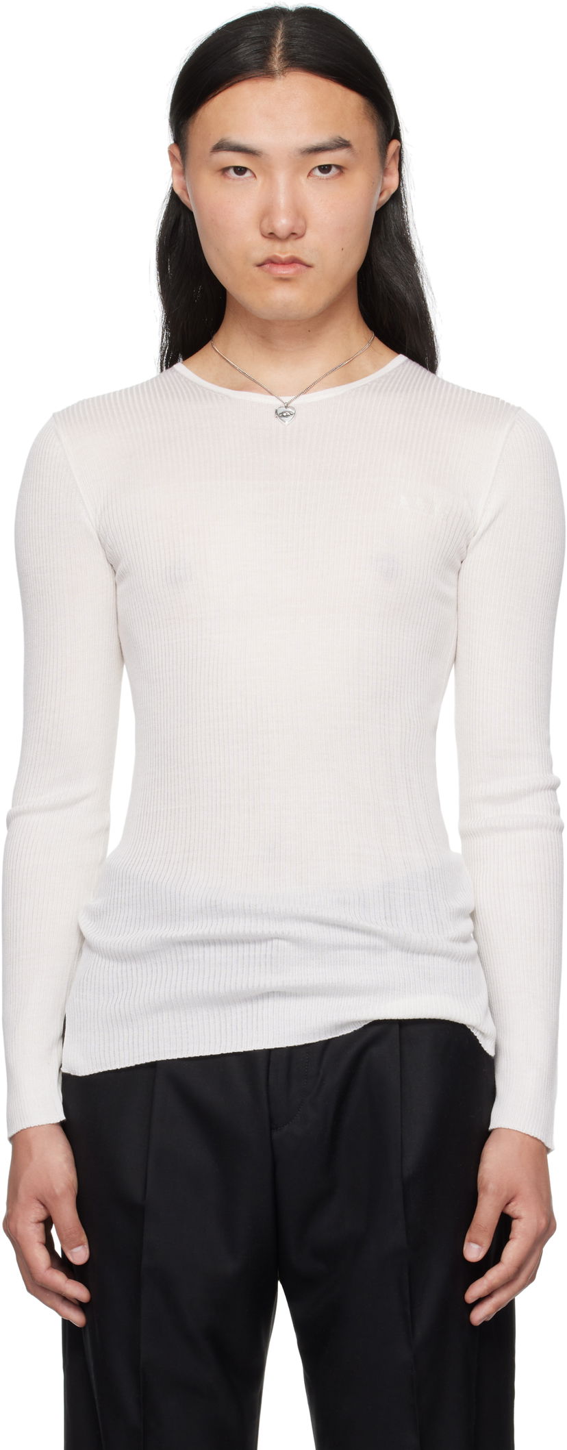 Villapaita Enfants Riches Déprimés Enfants Riches Déprimés Fitted Thermal Sweater Valkoinen | 080-241