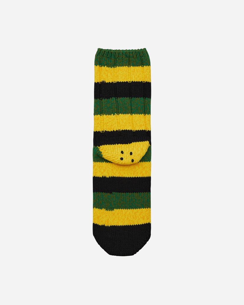 Sukat KAPITAL Rainbowy Happy Heel Socks Musta | EK-1365XS BLACK