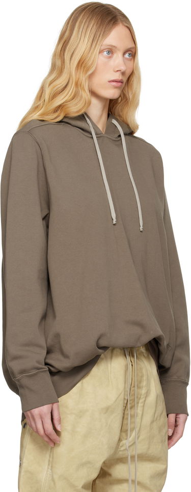 Huppari Rick Owens Rick Owens DRKSHDW Hollywood Oversized Hoodie Ruskea | DS01E3241 FP, 1