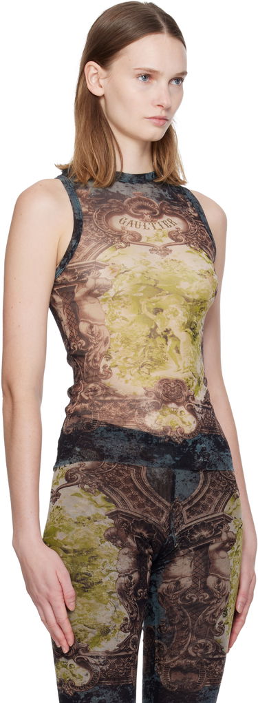 Tankkitoppi Jean Paul Gaultier 'The Médaillon' Baroque Mesh Tank Top Monivärinen | 25/04-W-TO304-M006P-005740, 1