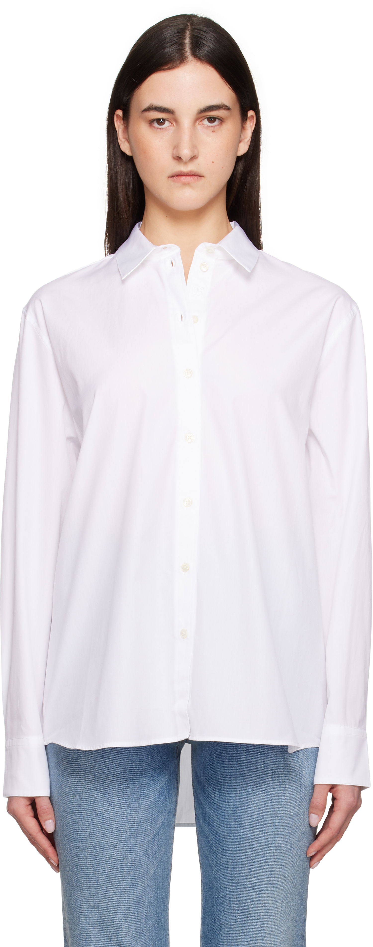 Paita Anine Bing Anine Bing Essie Button-Down Shirt Valkoinen | A-07-11028-WTI26, 0