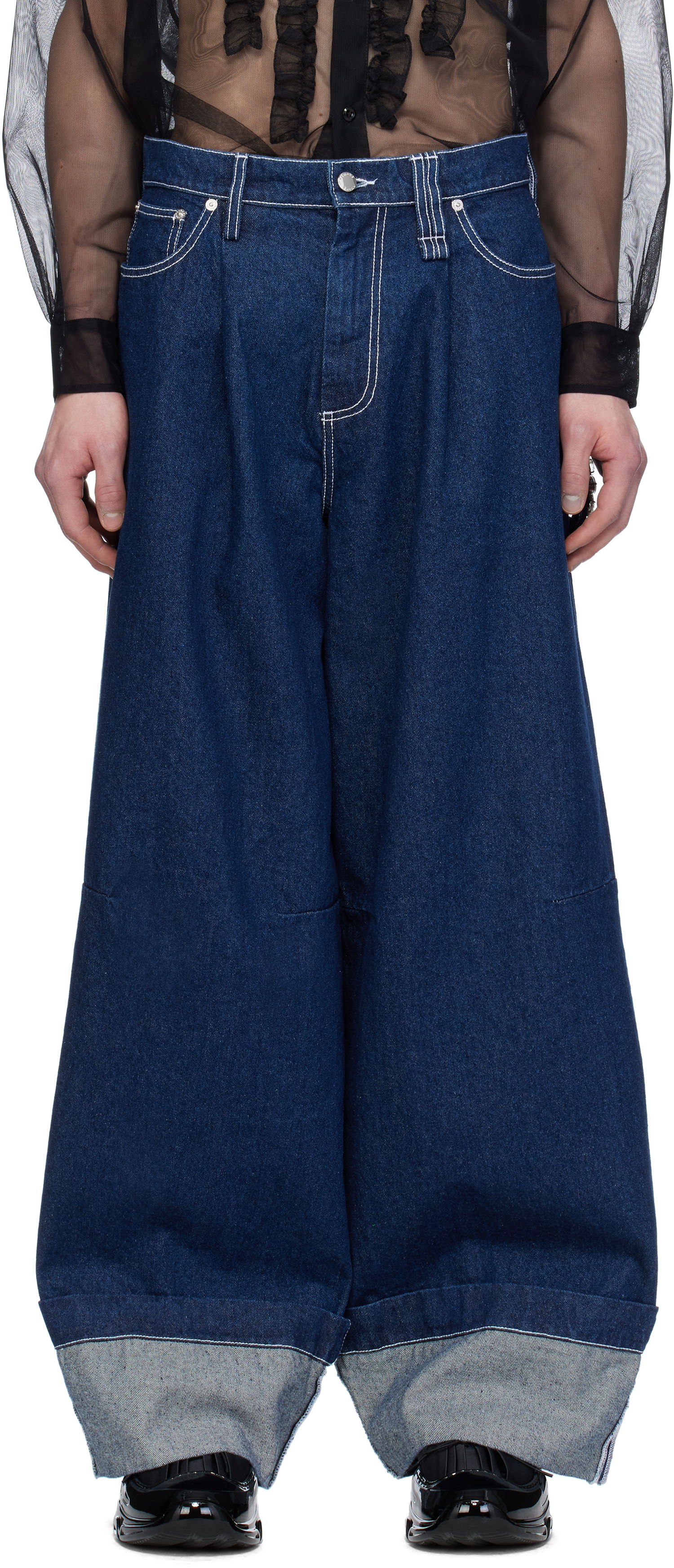 Jeans Simone Rocha Simone Rocha Embellished Puddle Jeans Sininen | 4131B 1231, 0