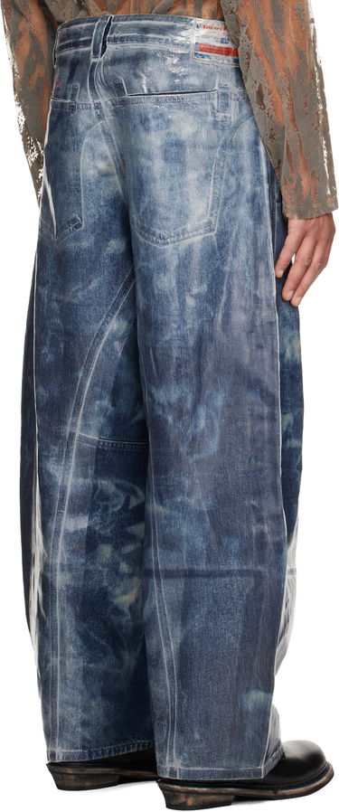 Jeans Diesel 1997 D-Enim-M-Uc-Fsh Wide-Leg Coated Jeans Sininen | A21596-007CU-01, 2