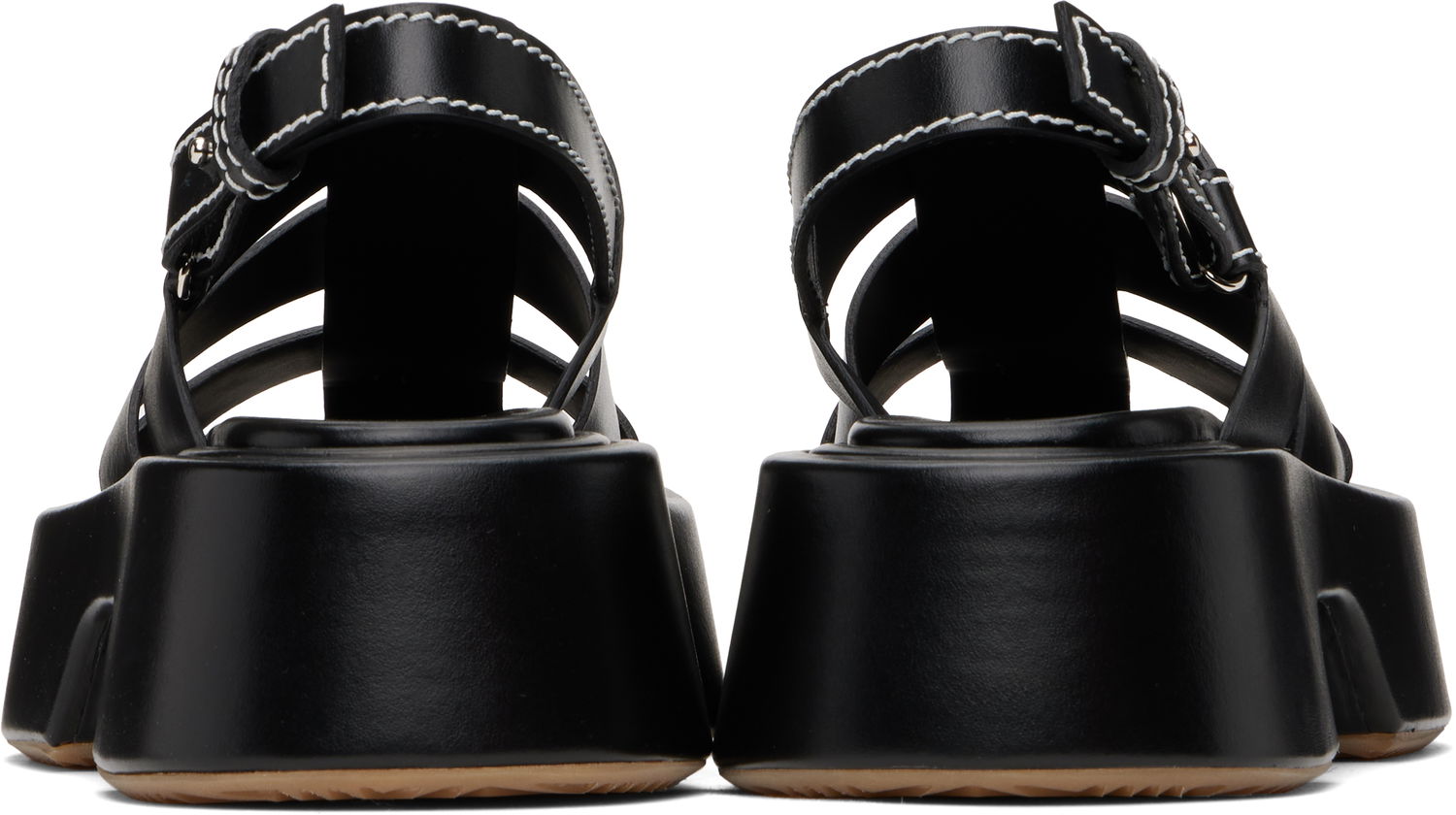 Tennarit ja kengät JW Anderson JW Anderson Stripe Platform Sandals Musta | SN0099-LA0323, 1