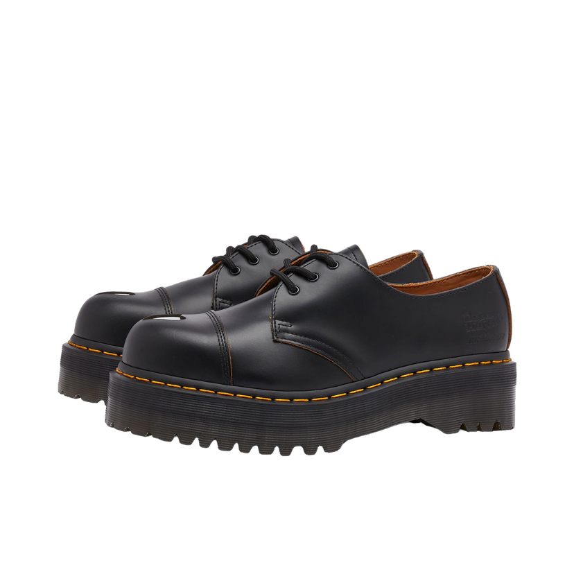 Tennarit ja kengät Dr. Martens Women's x MadeMe 1461 Quad in Black Vintage Smooth, Size UK 3 | END. Clothing Musta | 32163001