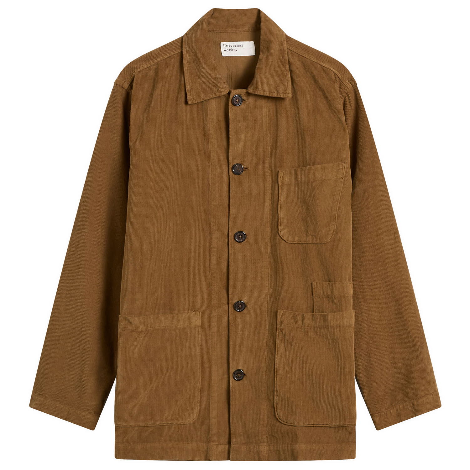 Paita Universal Works Fine Cord Bakers Overshirt, Size Small Ruskea | 33565-KHK, 0