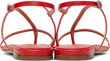 Asusteet Aeyde Aeyde Ella Leather Toe-Post Sandals Punainen | A11-FS-BRNS08FL21-SS25-406-007, 1