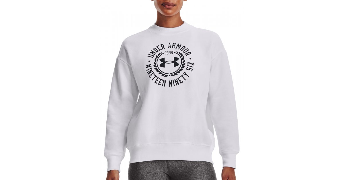 Huppari Under Armour Rival Fleece Crest Valkoinen | 1373029-100, 1