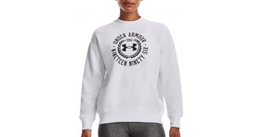 Huppari Under Armour Rival Fleece Crest Valkoinen | 1373029-100, 1