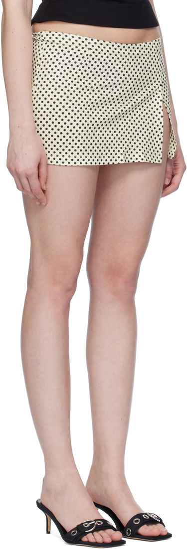 Hame Miaou Miaou Micro Miniskirt with Polka Dots Keltainen | 4012VISBNP, 1