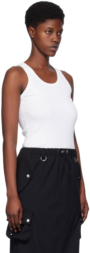 Tankkitoppi Coperni Coperni Embroidered Tank Top Valkoinen | COPJS12510, 1