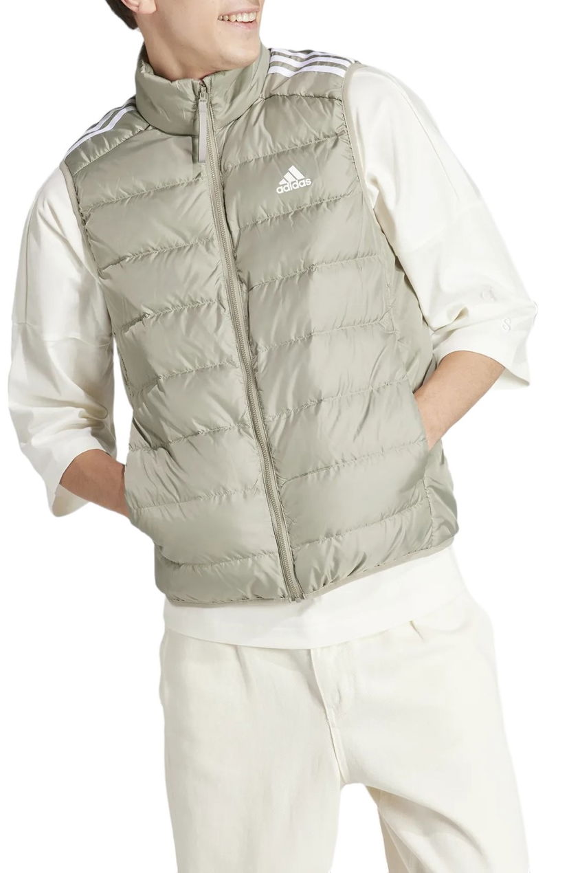 Takki adidas Performance adidas Sportswear Sportswear Essentials 3-Stripes Light Down Harmaa | is1285