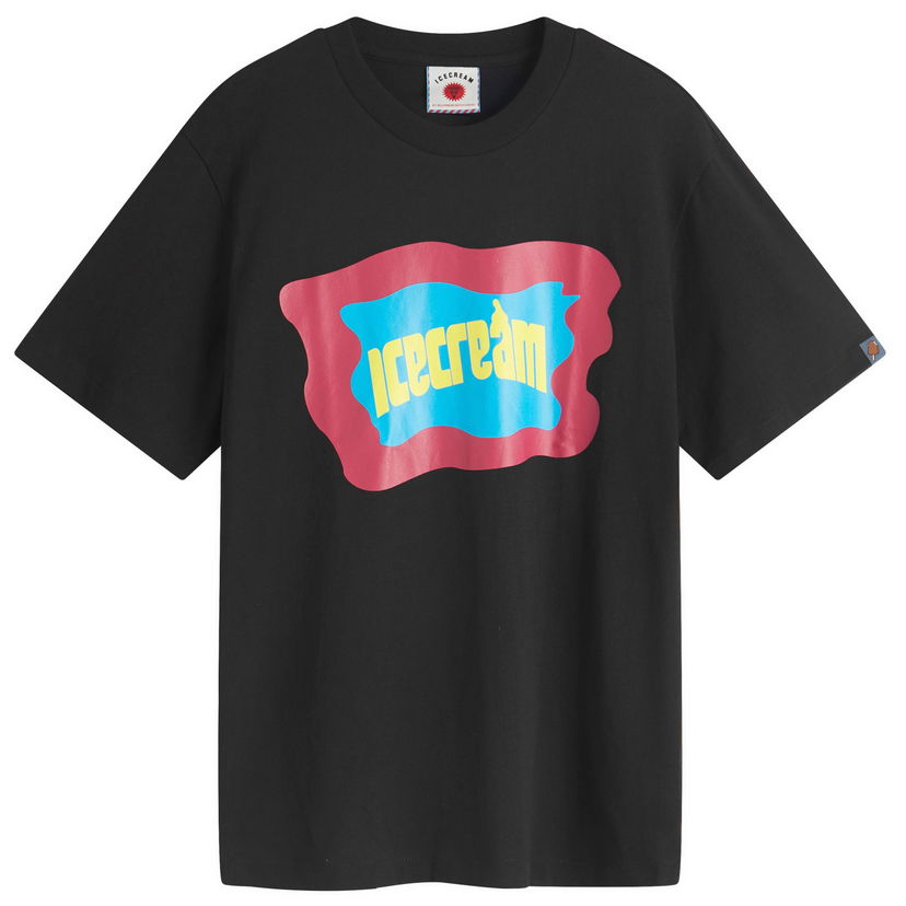 T-paita BBC IceCream ICECREAM Block Logo T-Shirt, Size Large Musta | IC25143-BLK