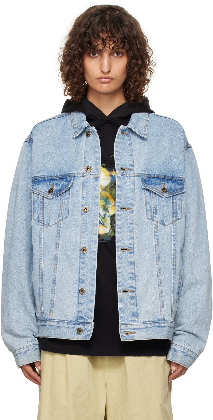 Takki We11done We11done Monster Pony Denim Jacket Sininen | WD-DJ3-24-317-U-BL