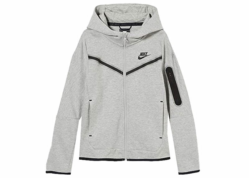 Huppari Nike Kids' Sportswear Tech Fleece Full-Zip Hoodie Harmaa | CU9223-063