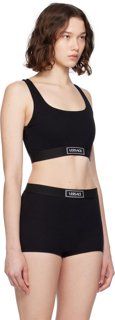 Rintaliivit Versace Versace 90s Elastic Bra Musta | 1015880_1A12037, 1