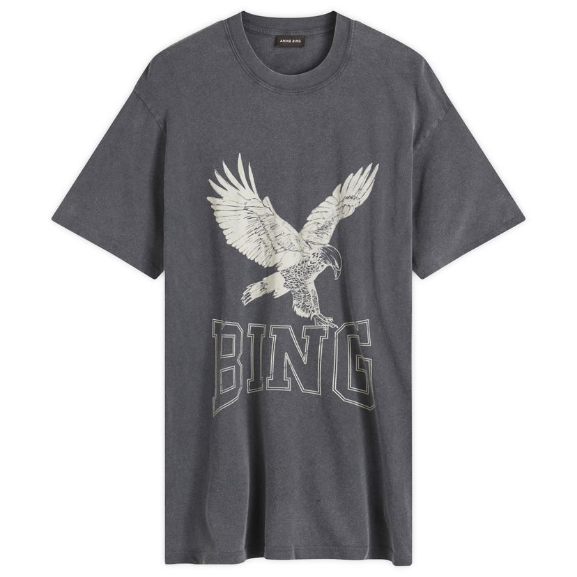 T-paita Anine Bing Lili Retro Eagle Graphic T-Shirt Harmaa | A-08-10075-WBL1