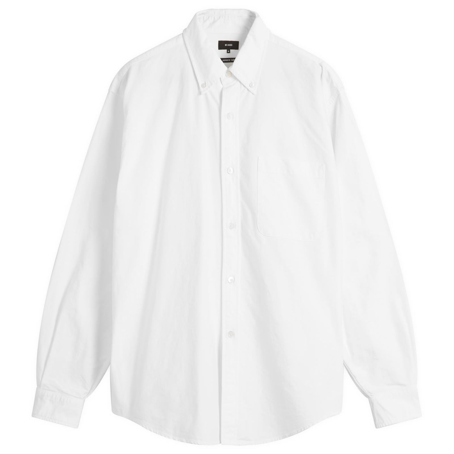 Paita BEAMS Heavy Oxford Button Down Shirt Valkoinen | 1111-1213-301-01, 1