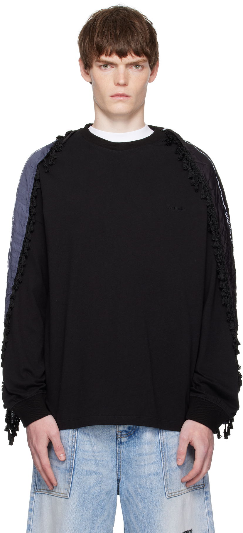 Huppari We11done We11done Bandana Detail Sweatshirt Musta | WD-TT2-25-782-U-BK