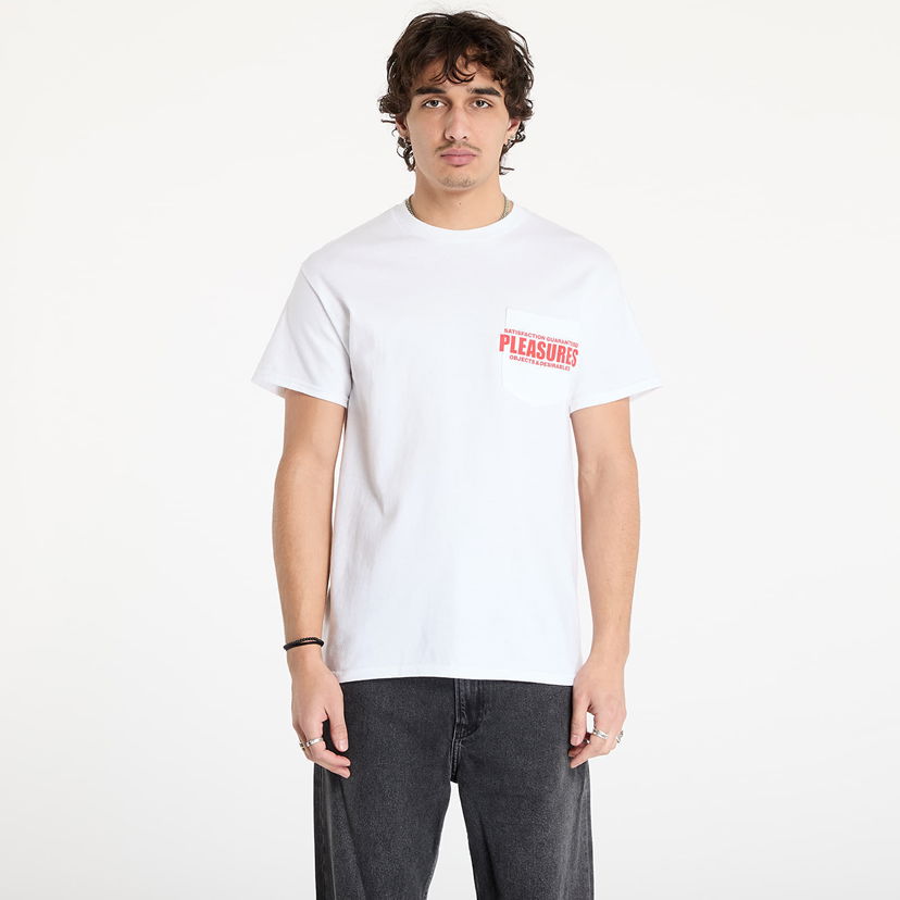 T-paita Pleasures Staff Pocket Valkoinen | P24W044 WHITE