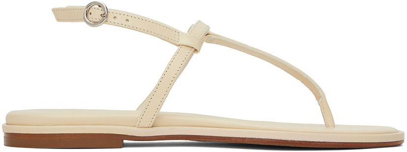 Asusteet Aeyde Aeyde Nala Thong Sandals Beige | A11-FS-TTTR08FL48-SS24-100-007