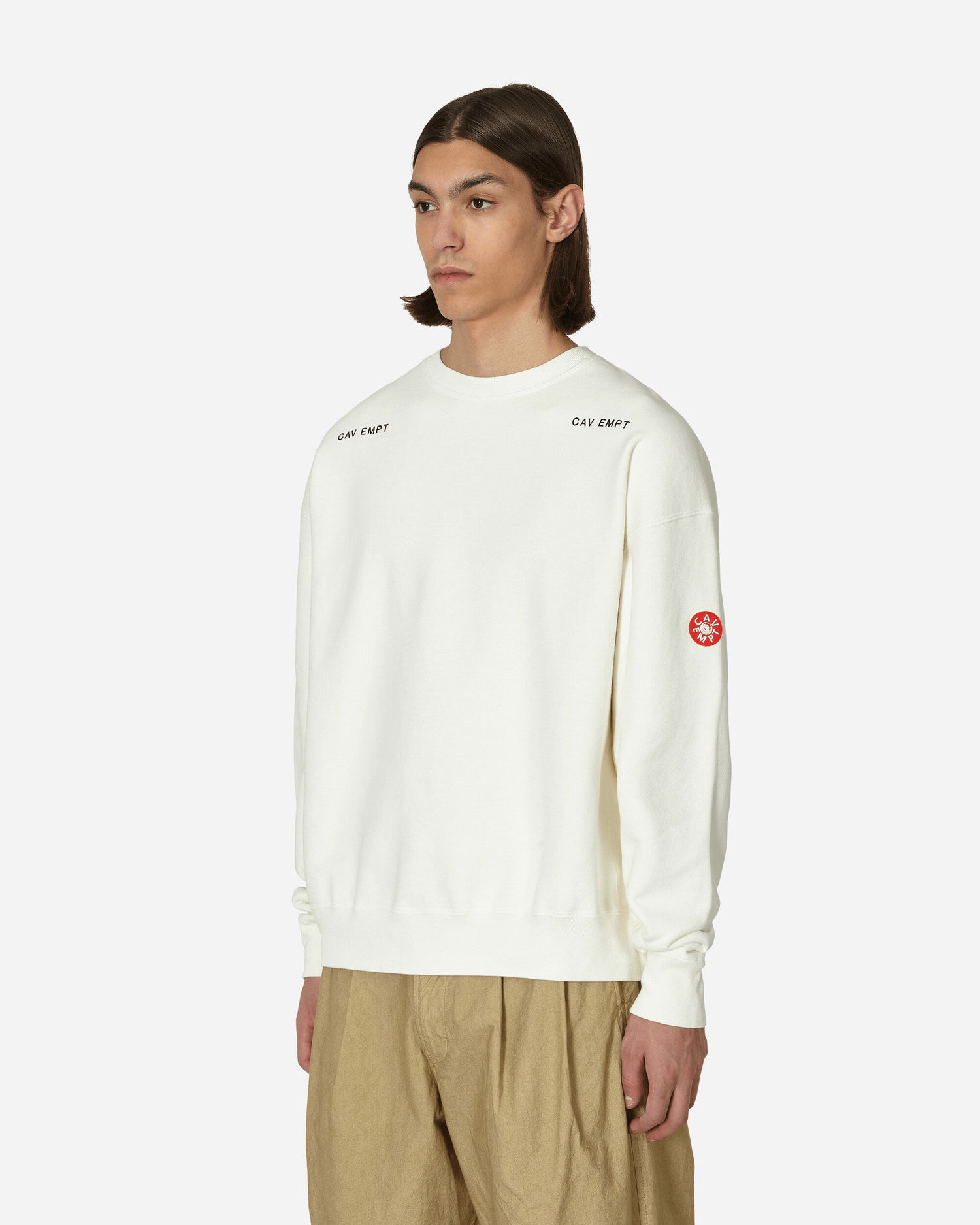 Villapaita Cav Empt Washed Crewneck Beige | CES23CS04 001, 1
