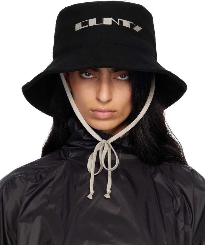 Hattu Rick Owens Rick Owens DRKSHDW Concordians Gilligan Bucket Hat Musta | DA02E7479 BMOEM6