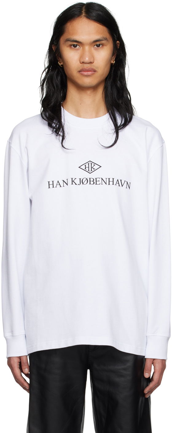 T-paita Han Kjøbenhavn Han Kjobenhavn Long Sleeve T-Shirt Valkoinen | M-132920