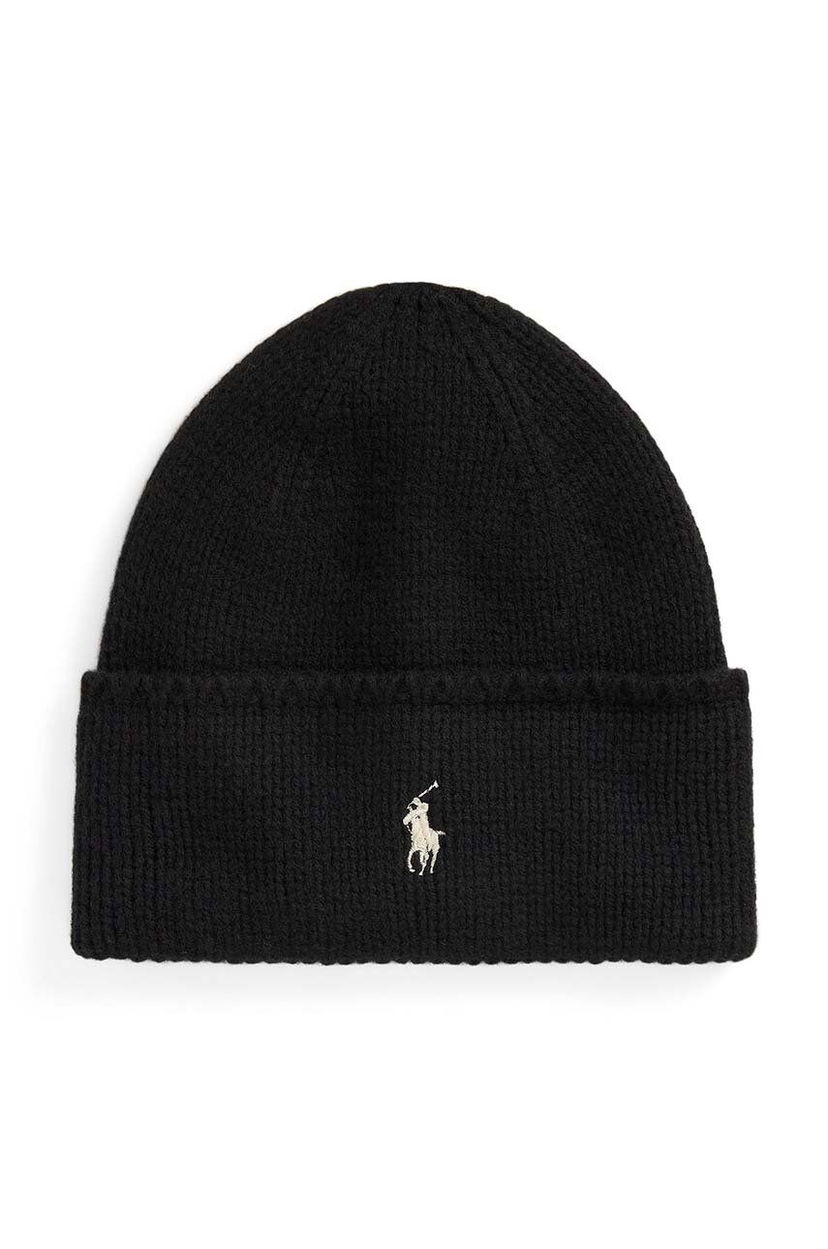 Pipo Polo by Ralph Lauren Wool Beanie Musta | 455954355