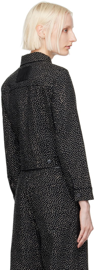 Takki Marc Jacobs Marc Jacobs 'The Glam Studs Shrunken' Denim Jacket Musta | 2F4RJC015D12, 2