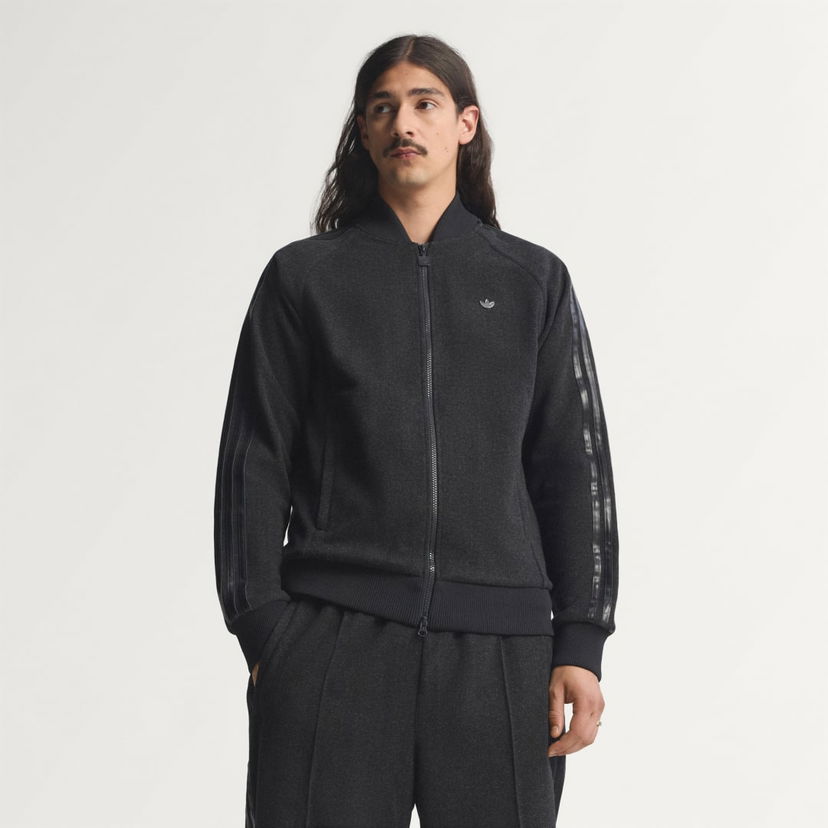 Bomber-takki adidas Performance Premium Sport Top Musta | JV7614