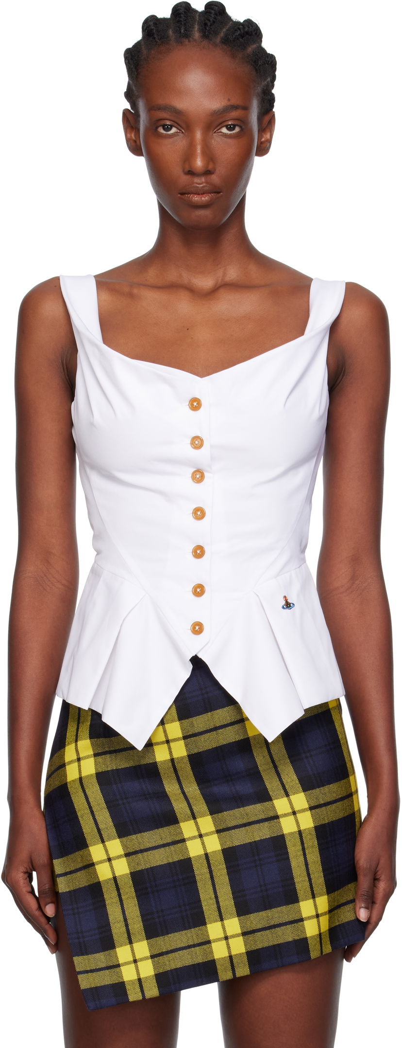 Tankkitoppi Vivienne Westwood Vivienne Westwood Monday Vest Top Valkoinen | 15050012-W009Q-