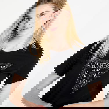 T-paita GUESS GUESS Krystal Triangle Tee Musta | W5BI18I3Z14-JBLK, 1