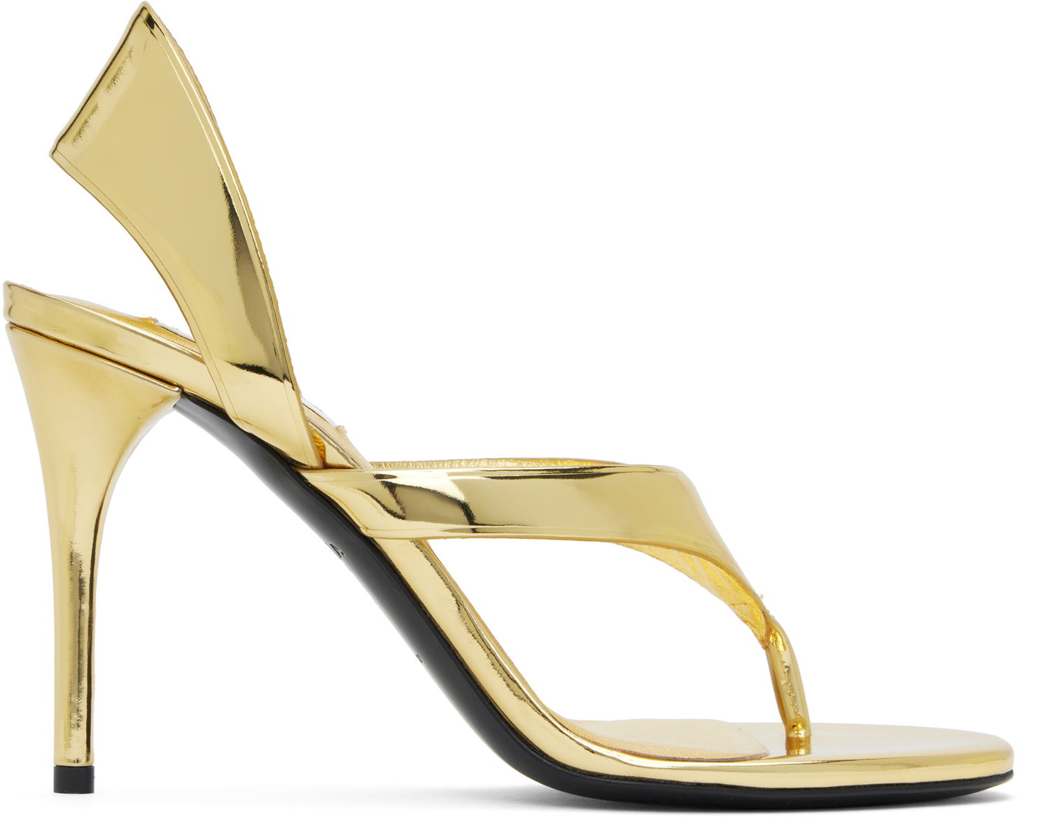 Asusteet Alaïa ALAÏA Heeled Thong Sandals Metallinen | AA3S122CK298, 0