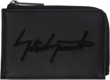 Lompakko Yohji Yamamoto Yohji Yamamoto Signature Zip Wallet Musta | DM-A06-790, 0