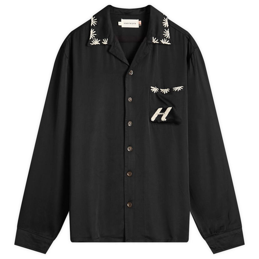 Paita Honor The Gift Palm Stitch Vacation Shirt Musta | HTG240330-BLK