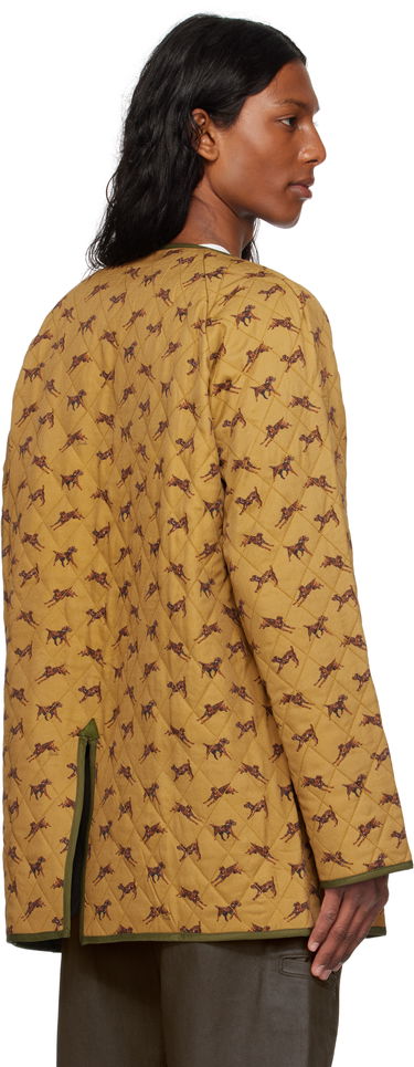 Puffer takki Bode Bode Crittendon Reversible Liner Coat Keltainen | MRS25OW011, 2