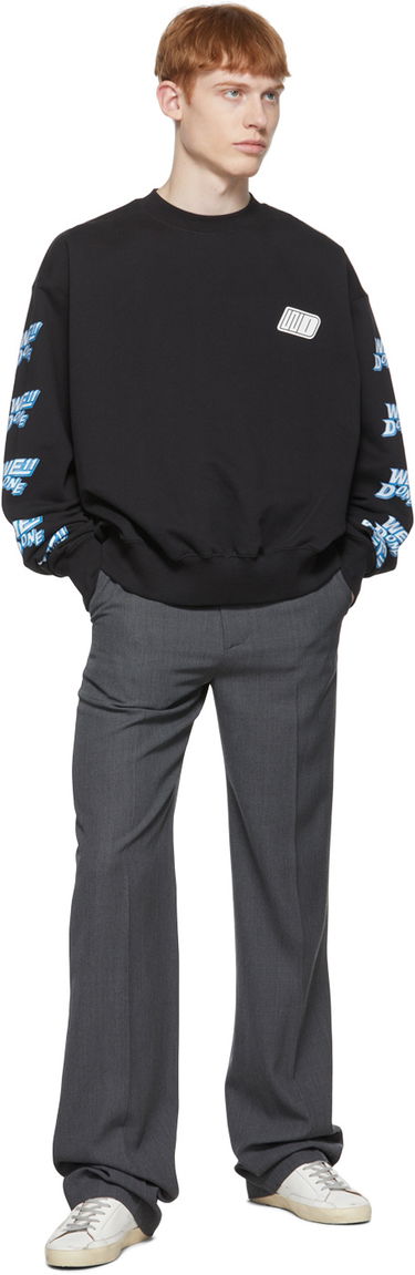 Villapaita We11done We11done Logo-Print Sweatshirt Musta | WD-TS1-22-693-U-BK, 3