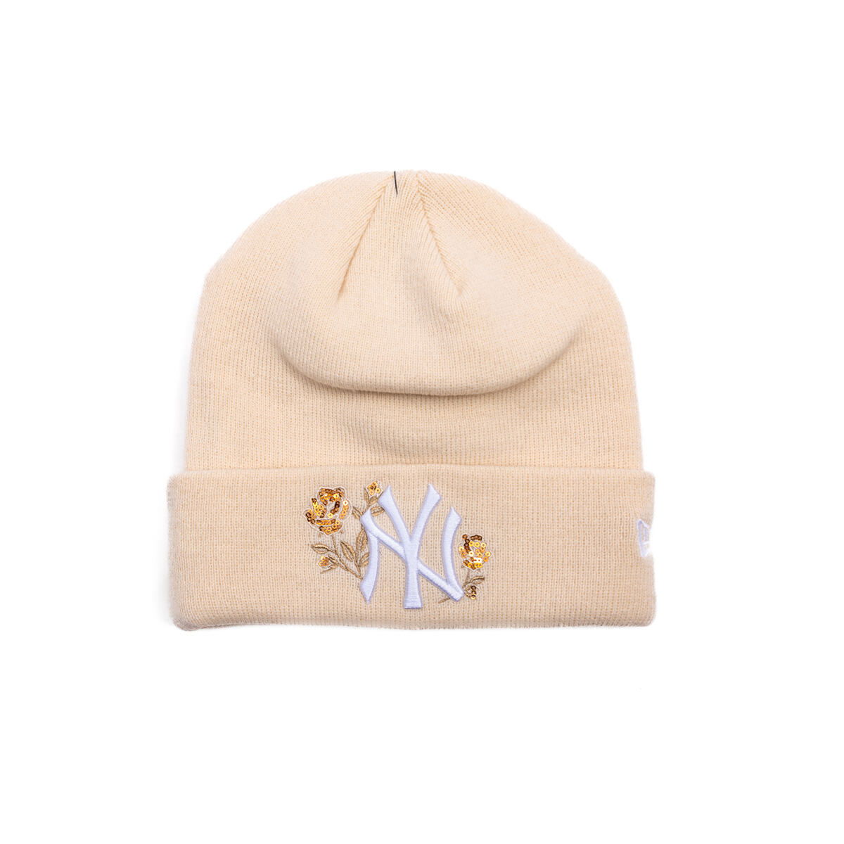 Pipo New Era Beanie MLB Sequin Rose NY Yankees One Size Beige | 60691295, 0