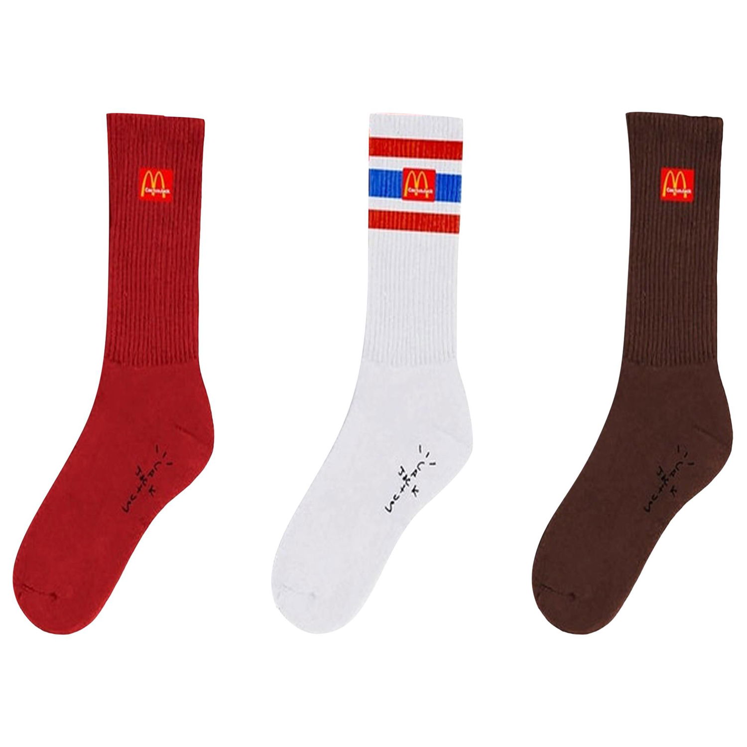 Alusvaatteet ja sukat Cactus Jack by Travis Scott McDonalds x Arches Sock Pack Monivärinen | CJMD AS77 MULT, 1