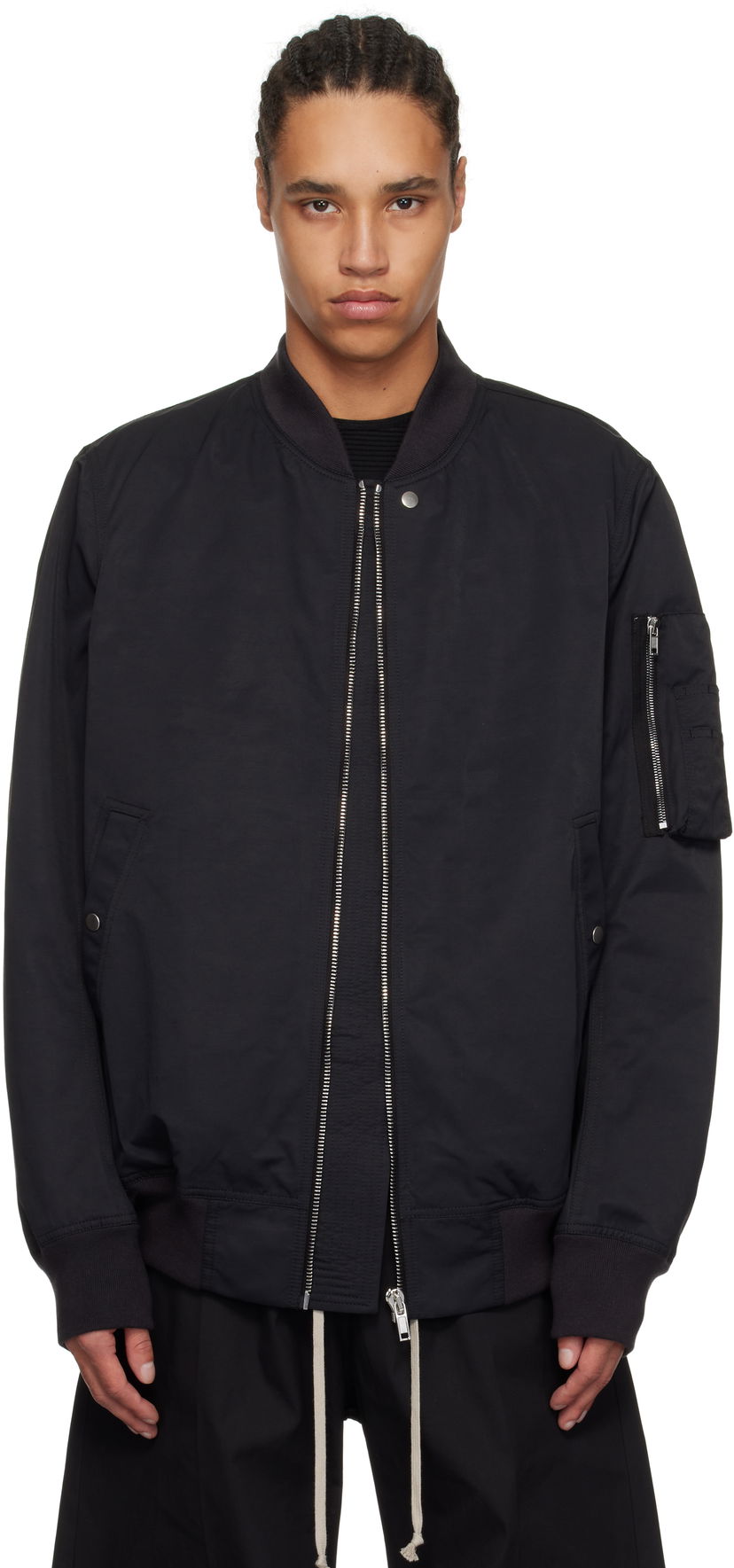 Bomber-takki Rick Owens Rick Owens DRKSHDW Hollywood Classic Flight Bomber Jacket Musta | DU01E3774 MU