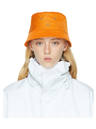 Hattu Bottega Veneta Intreccio Jacquard Bucket Hat Oranssi | 692795 V1PO2