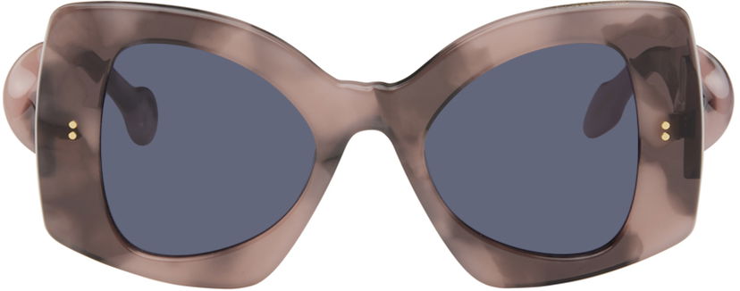 Aurinkolasit JW Anderson SSENSE Exclusive Pink Twister Sunglasses Harmaa | JWA04