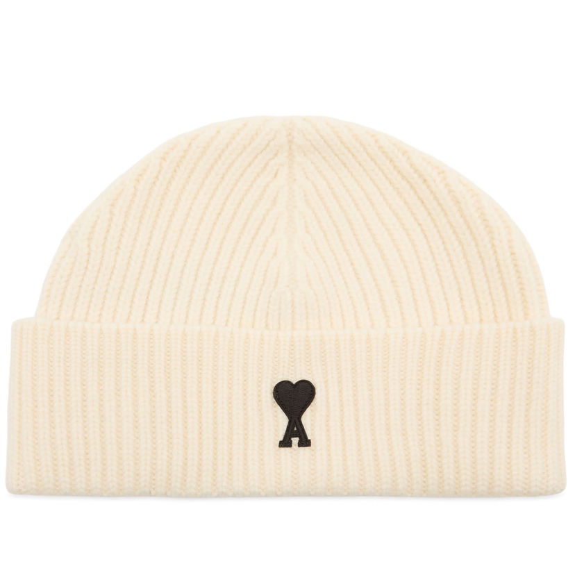 Pipo AMI AMI Paris Felted Merino Wool Beanie Valkoinen | H25UBO006-018-151H25