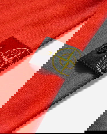 Huppari Stone Island Garment Dyed Crewneck Sweatshirt Punainen | K2S15-6100028-S0A20 V0018, 4