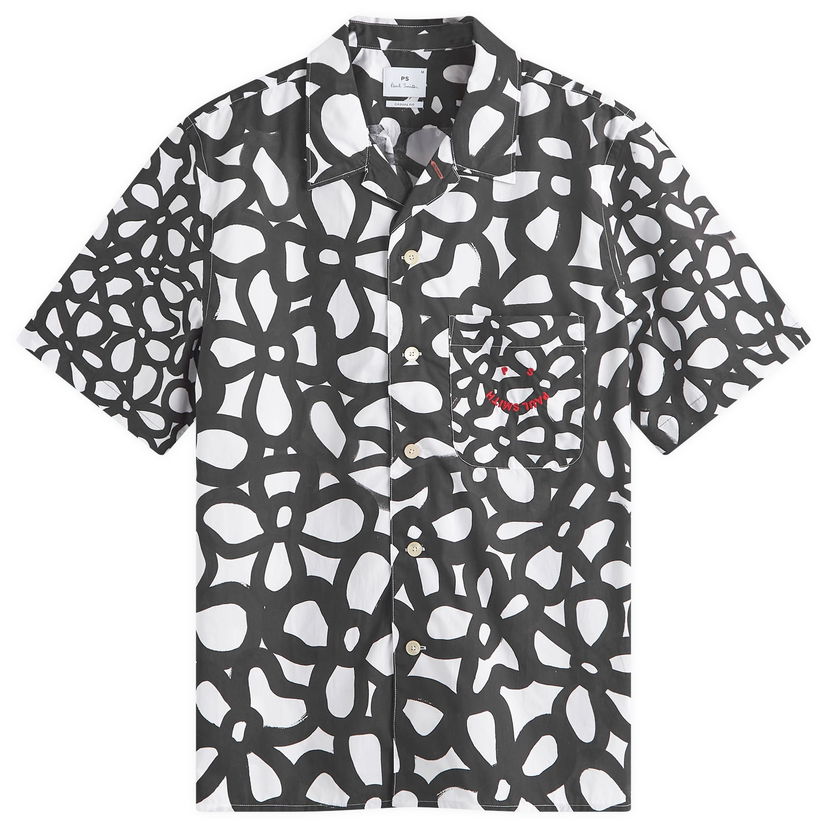 Paita Paul Smith Paul Smith Flower Vacation Shirt, Size Large Valkoinen | M2R-179XM-N22178-1